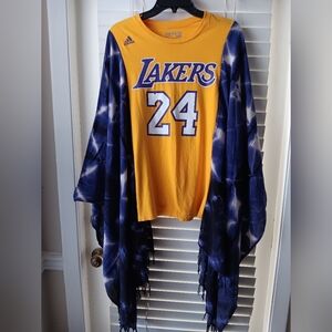 Upcycled Lakers Kobe Bryant Tshirt/Poncho